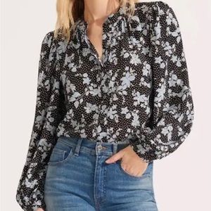 VERONICA BEARD ASHLYNN FLORAL BLOUSE